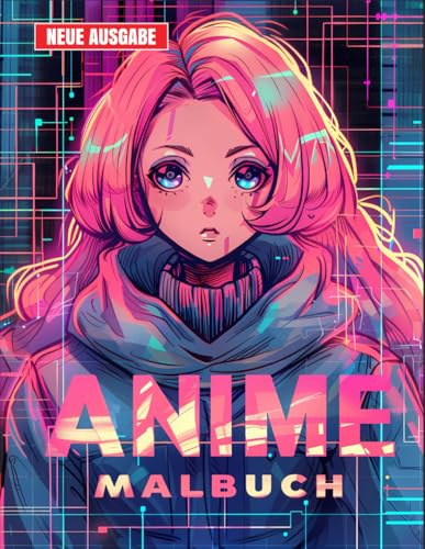 Anime Malbuch: [Neuveröffentlichung] Über 50 wunderschöne Anime-Seiten für Kinder im Alter von 4–8, 8–12 und Teenagern zum Ausmalen.
