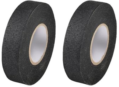 JCUGSBS Ruban de Câbles Résistant à la Chaleur Rubans ÉLectrique Bande Isolant en Tissu d'Acétate Ruban Adhésif pour Faisceau Ruban de Câblage Automobile 2PCS