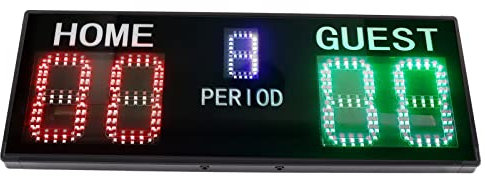 Yechiry Elektronische LED Anzeigetafel, Elektronische Tischanzeigetafel mit Fernbedienung, Punktezähler für Spiele wie Cornhole, Basketball, Tischtennis, Baseball, Tennis, Volleyball