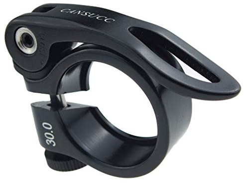 Collier de serrage pour tige de selle de 30 mm à libération rapide pour VTT et vélo de route Noir