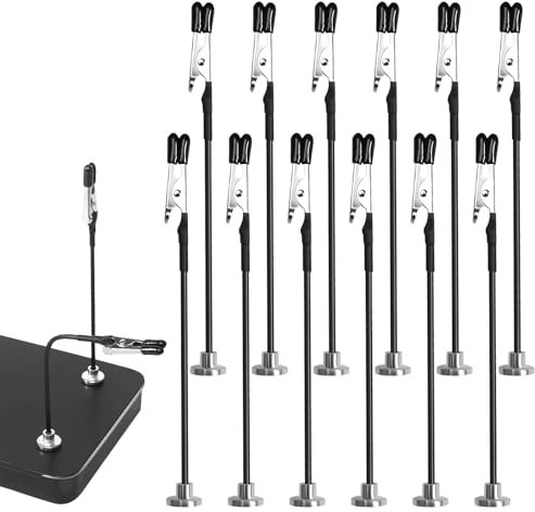 Dritte Hand Löten mit Magnetfuß, 12 Stück Helfende Hand mit Flexiblem Schwanenhals 360 Grad Verstellbare Löthilfe Dritte Hand, Helfende Hand Modellbau Zubehör für Löten Schmuck