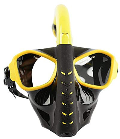 YJYJY Schnorchelset für Erwachsene, Tauchmaske, Schnorcheln, Tauchen, Schwimmbrille, Maske, Trockenschnorchelset für Männer, Frauen, Jugendliche