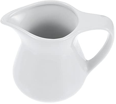 NEBE Gravy Boat Coffee Milk Whisk, Ceramic Coffee Milk Froth Pot, Sauce Pot, Coffee Cream Boat, Ceramic Espresso Milk Pot, Latte Milk Pot Gravy Jug