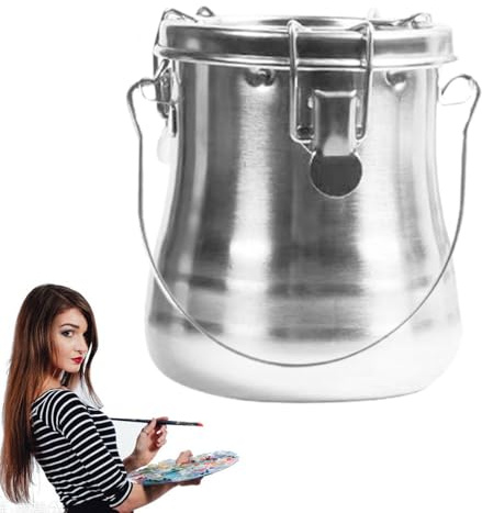 Caspata Panel - Durable Brush Washer for Water and Solvent Cleaning, Removable Filter | Torpo Ink Spirits of Turpentine, Maintenance Container in Art Studio, AC