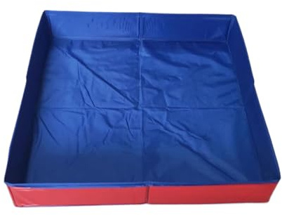 MWZBTG Faltbarer Katzenpool, Hundebadewanne, 50x50x10 cm Faltbarer Pool Hund, Schwimmbecken, Faltbare Hundebadewanne, Haustier Schwimmbad, rutschfeste Aufblasfreie Wanne, Planschbecken Für Haustiere