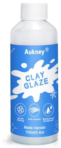 Air Dry Clay Varnish, 100ML Matte Finish Air Dry Clay Glaze, Sealant, Prevent Clay from Cracking, and Scratch Resistant, for Ceramics, Oil Paintings, Wood (Matte)