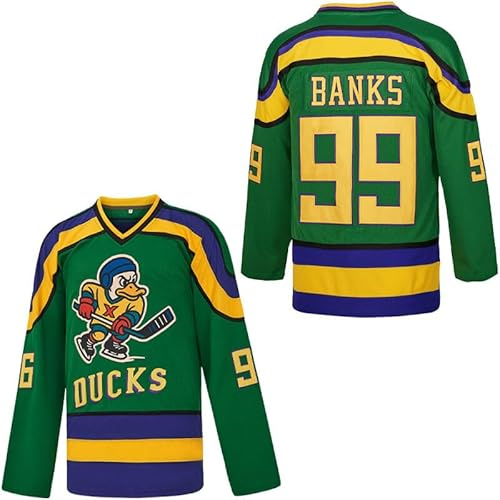 Youth 96 Conway 99 Banks Maillot vert de hockey sur glace 90S Hip Hop Vêtements pour fête enfants