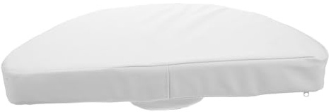 Cuscino Poggiatesta per Massaggio in PU Bianco Supporto | Uso Professionale in Saloni e Centri Benessere, Spugna Interna, Design , Adatto a Lettini Estetici