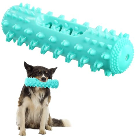 Aohyue Unzerstörbares Hundespielzeug - Zahnbürste & Kauknocken mit Soundfunktion zur Zahnpflege für kleine, mittelgroße & große Hunde - Robust, langlebig & ideal für Welpen
