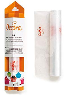 DECORA 20 Disposable Piping-Bags 46 CM Bolsas Desechables, Blanco, 33 x 7 x 7 cm