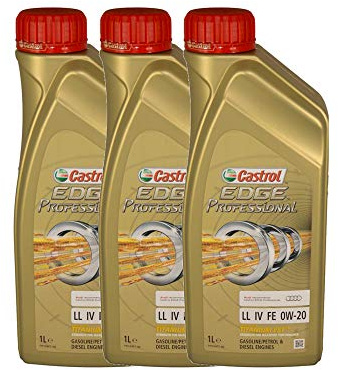 3L CASTROL EDGE Professional LL IV FE 0W-20 Motoröl PORSCHE C20 VW 508/509.00