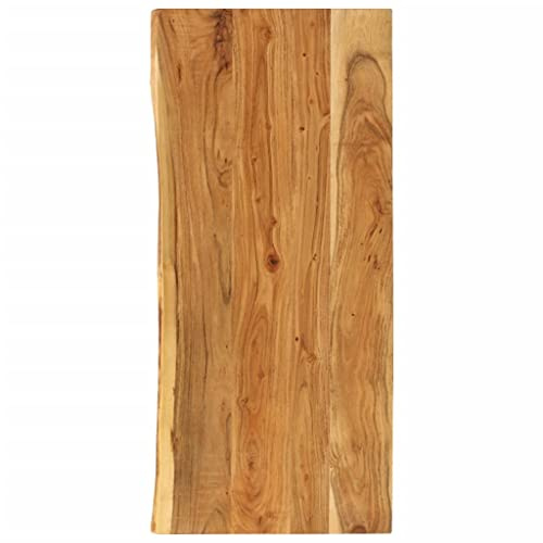 vidaXL Piano per Lavabo Bagno Ripiano per Lavello Rustico Mensola per Lavandino Accessori per Bagno 140x52x2,5 cm Legno Massello di Acacia