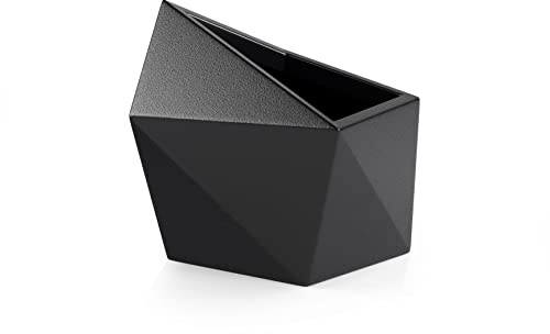 Forvega - Donica Astro, 48 cm, modernes Design, für Zuhause und Büro, strapazierfähiges Recyclingmaterial, für große Pflanzen, perfekt für den Außenbereich, polnische Produktion, schwarz