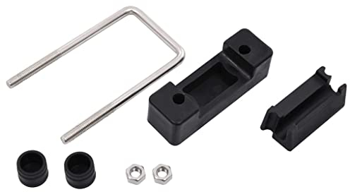 Susany 25 Sets U-Bügel aus hochwertigem Edelstahl und Kunststoff Mit Kunststoff für Zaunpfosten Geeignet für Standard-Zaunpfosten von 60 x 40 mm