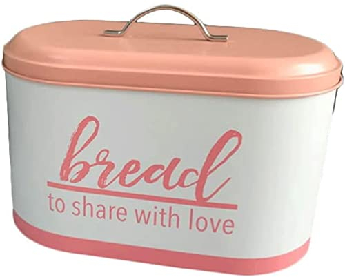 OLOTU Caja de Pan Panera de Metal, Caja de Pan con Tapa, contenedor de Almacenamiento de encimera de Cocina Multifuncional, Soporte de Pan Creativo de Metal Panera