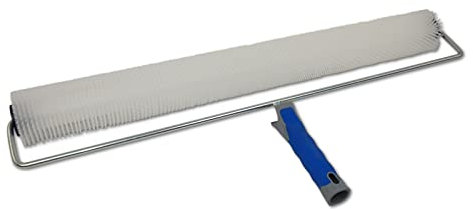 DEWEPRO® Entlüftungsroller Stachelwalze ø75mm x 500mm Breite - Handstachelwalze mit 17mm Stachellänge - Entlüfterrolle, Entlüftungswalze - Igelwalze in Profi-Qualität