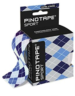 Pinotape Sport Tape - Blue Diamond - 5 cm x 5 m - wasserfestes Kinesiotape - extra starker Halt - latexfrei - sehr gute Hautverträglichkeit |3 Tapes je 5 Meter = 15 m