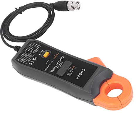 Pince de Courant AC DC, 4 à 400 A Maximum 23 Mm Pince à Mâchoire Sonde de Courant avec Interface BNC pour Oscilloscope