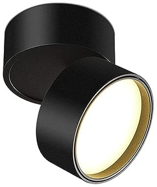 TCHAU Downlight Faretti montati in superficie ultrasottili Lampada singola a LED Soffitto nordico Soggiorno Lampada da corridoio Lampada da binario a soffitto Lampada da soffitto a parete Faretto pie