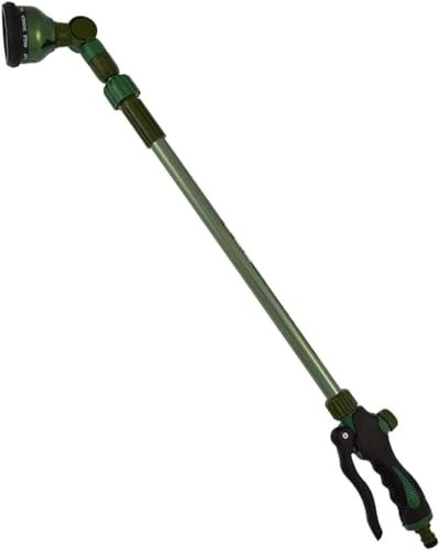 YSAMAX Telescopic Watering Lance, Rotating Head Sprayer with Spray Garden, Lance Replacement with Adjustable Spray Types, Lawn Watering, Car Washing, Pet Bathing, and Household Cleaning