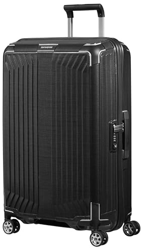 Samsonite Lite-Box - Valise à Coque Rigide Haut de Gamme de Taille Moyenne 69 cm, Valise de Voyage à 4 roulettes, légère, Serrure TSA, 75 L - 2,80 kg - Noir