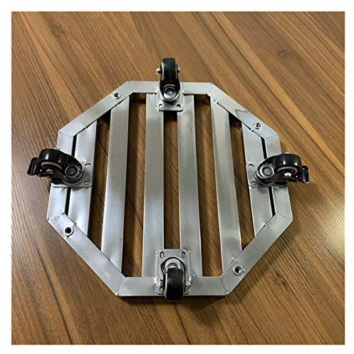 ABBNIA Pflanzgefäß-Caddys, 35,6 cm, robuster Pflanzen-Caddy aus Gusseisen, strapazierfähiger Pflanzen-Caddy aus Metall, Tragkraft: 200 kg, für den Innen- und Außenbereich