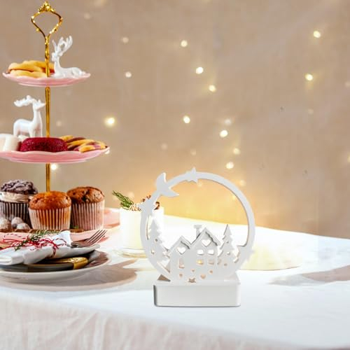 Silikonformen Gießformen Weihnachten - Haus und Baum Mit Sockel, Kerzenhalter - Gießform Silikon für Haus, Gips Zum Gießen