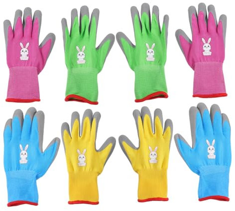 BCOATH 4paia Giardinaggio Per Resistenti Strappi Confortevoli e Traspiranti Per Attività Giardinaggio Animati Resistente e Xxs