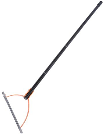 aqxreight Cortador de Malezas con Hoja Afilada Dentada de Doble Filo Látigo de Césped Manual con Mango de Acero Corte de Malezas Cubiertas de Maleza Herramienta Manual Cortador de Césped