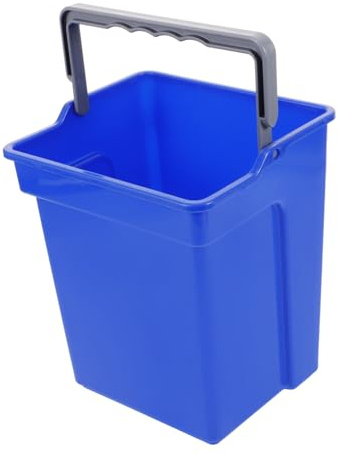 ROMISBABA Seau De Nettoyage Plastique à Capacité Avec Poignée Pour Ménage Bureau Et École Bleu