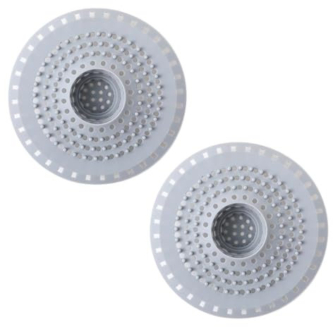 2Pcs Silicone Raccogli Capelli Doccia Filtro Doccia Capelli Filtro per Capelli Protezione Scarico, Universale Filtro di Scarico Anti Capelli per Cucina, Bagno