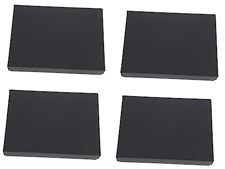 DEARMAMY 4 Stück Rechteckige Hochzeitsbox aus Dicker Pappe Wiederverwendbare Kraftpapier Geschenkboxen für Geschäftliche Einzelhandelsverpackung mit Elegantem Design