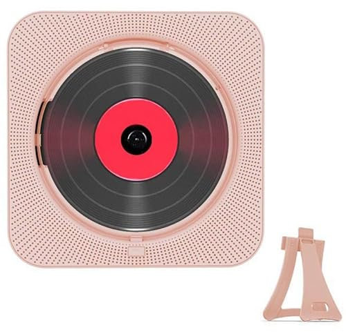 Wall Mounted CD Player with Bluetooth, Remote Control, Built-in HiFi Speakers - Portable Music CD Player for Home, Office, and Travel
