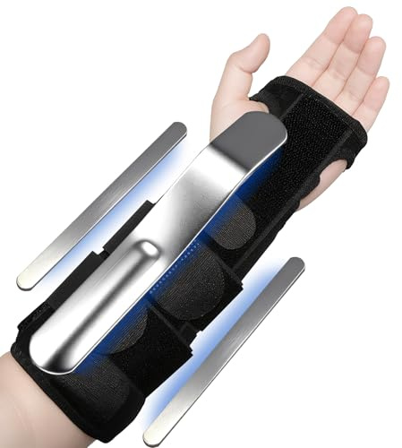 Homshsjhkis Tutore Polso, Polsiera per Tendinite Polso, Regolabile Polsiera Ortopedica Mano, Fascia Traspirante con Apertura Morbida Pollice per Tunnel Carpale, Distorsioni, Sinistra e Destra, Unisex