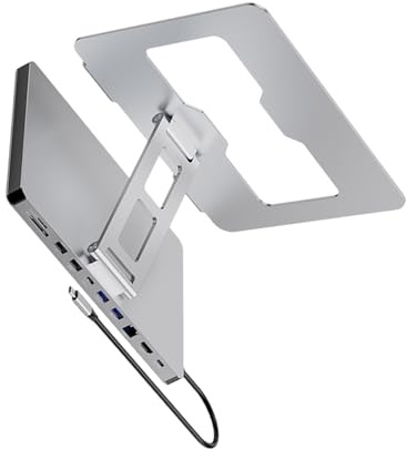 10 Porte Dock Dock Del Computer Portatile Con Uscita 4K60hz USB3.0x3 E PD100W Ricarica Notebook Holder Staffa Studente Laptop Accessorio