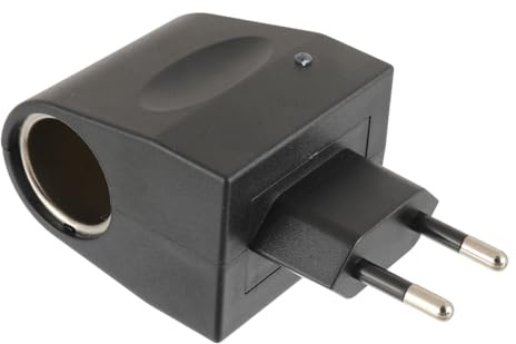 CDDCWZ Adaptador de 230 V a 12 V para toma de encendedor de cigarrillos, convertidor de CA a CC con enchufe europeo, adaptador de cargador, convertidor de voltaje, fuente de alimentación