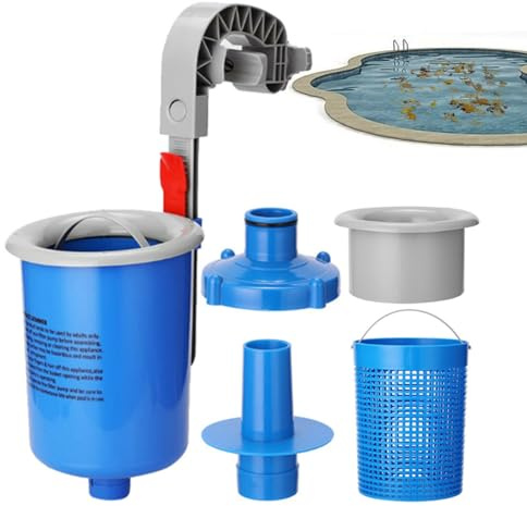 WJnflQN Poolskimmer Kit | Väggskummare för pool utanför marken - reservdelar för rörformade metallramar