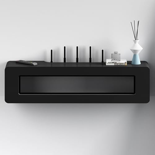 Modern Wall Mounted TV Stand with Drawers - Solid Wood Media Console Unit, Stylish Floating Shelving for TV & Gaming - Contemporary Home Entertainment Furniture