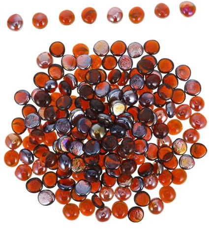 SHINEOFI Cuentas de Vidrio para Fogatas y Acuarios Piedras Decorativas Resistentes al Fuego para Estanques y Fuentes