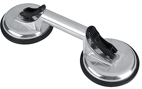 Sollevatore a ventosa Expert a doppia piastra |Capacità di sollevamento di 105 kg per vetro/lamiere/riparazione di ammaccature per auto |Pinza industriale in lega di alluminio con