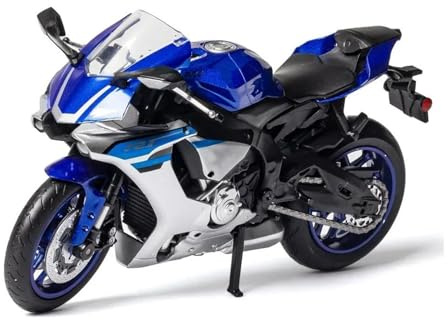 1:12 För YZF R1 YZF-R1 Motorcykelmodell I Metallgjuten Formgjuten Form Motorcykelsamling(Blå)