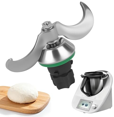 Sitbfoam Coltello per impasto Bimby TM6, TM5 con pennello, in acciaio inox, compatibile con i frullatori da cucina per Bimby TM5 e TM6