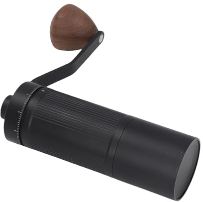 OVAQUIXI Manuell Kaffekvarn, Handkaffekvarn i Aluminiumlegering med Justerbara Inställningar, Konisk Grad, Enhetlig Malning för Espressodropp French Press Travel Camping