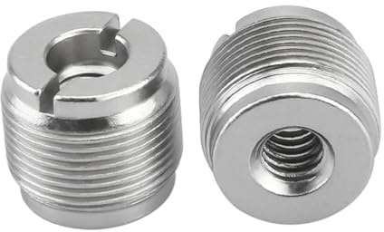 NICEYRIG 1/4-20 weiblich auf 5/8-27 männlich Screw Adapter für Mikrofon Ständer und Kamera Stativ | 1/4-Zoll-Buchse auf 5/8-Zoll-Stecker