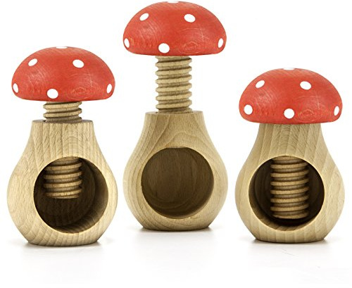 Holzfee Nussknacker Trio Set (Pilz F+F+F)