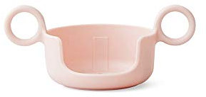 Design Letters Poignée de pour gobelets en mélamine personnels pour bébés et enfants (Pink) - sans BPA, sans BPS, Permet à l'enfant de boire plus facilement la tasse, léger, 17 g.