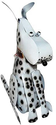 Hund Metallfigur Gartenfigur Gartenskulptur Teelichthalter Windlicht Hundfigur Hund-Skulptur Gartendeko