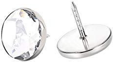sourcing map Clou Tapissier Cristal 16.8mm Diamètre Tête 17mm Longueur Jarret Clou Ameublement pour Meuble Sofa Dosserets 50 Pcs