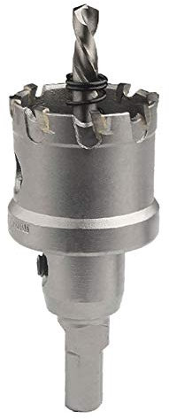 SaferCCTV Scie emporte-pièce en carbure Heavy Duty pour acier inoxydable Diamètre ouvre-trou en acier inoxydable 48mm, kit de scie cloche pour métal dur