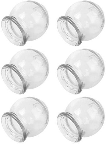 DOITOOL Set Di 6 Coppette in Vetroe Per Terapiae Cinese, Dispositivo Di Coppettazione, Massaggio Con Coppette a Fuocoe, Trasparente, Per Uso Domestico